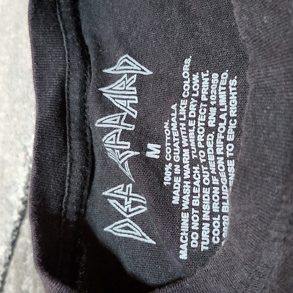 DEF LEPPARD LEOPARD GRAPHIC CREW-NECK BLACK COTTON TEE-SHIRT MEDIUM - Picture 3 of 11